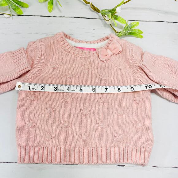 Isaac Mizrahi  Pink Sweater with Pink Plaid Matching Skirt - Size 12 months - Picture 5 of 9